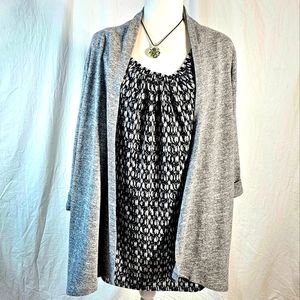 White Stag Heather Gray Sweater Combo 3X